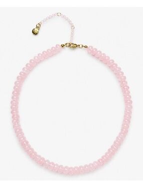 Pink Agate Beaded Necklace by Mayamar